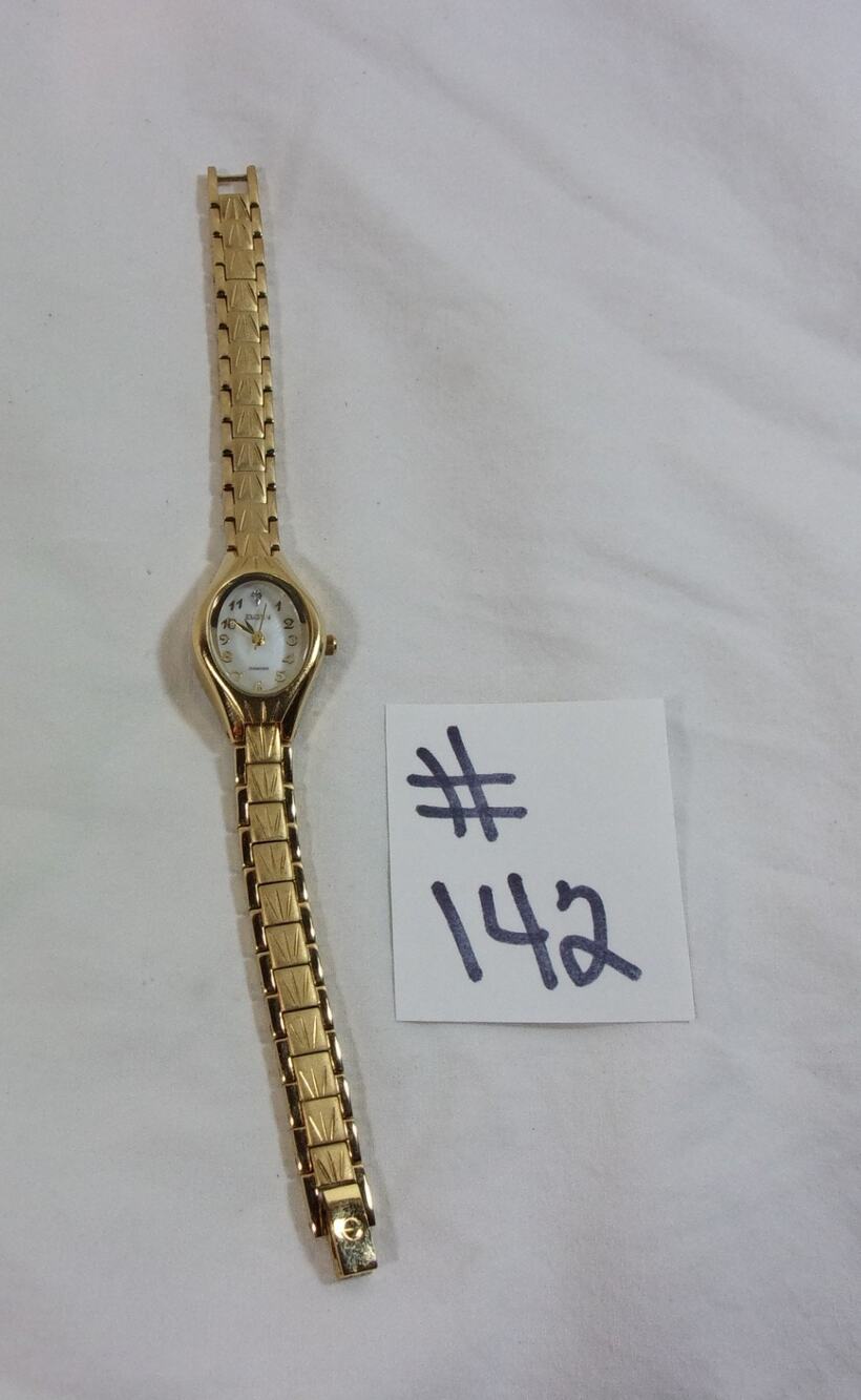 ELGIN DIAMOND EG9759 Y121 GOLD COLOR LADIES WATCH-RUNS